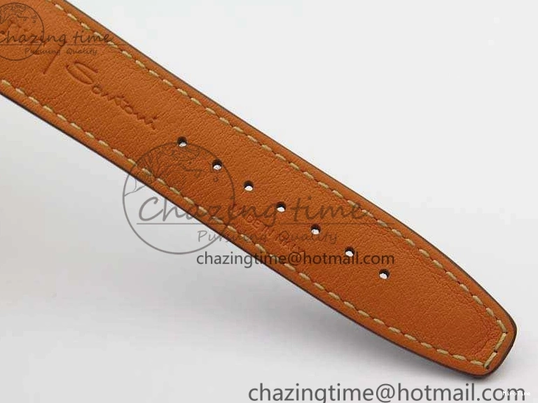 MIROTIME 0722 Neat Da Vinci IW356601 RG MKF 1:1 Best Edition White Dial On Brown Leather Strap A 7230